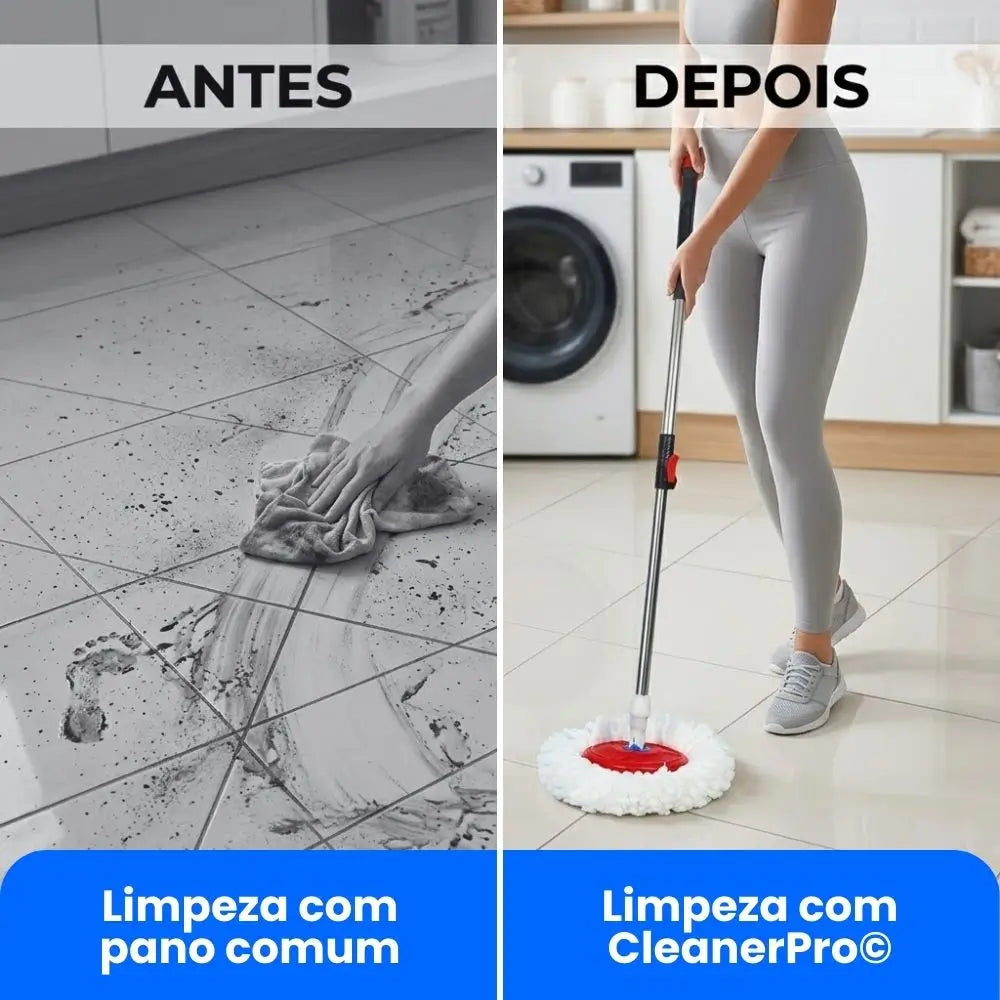 Mop Giratório Profissional 360° com Centrífuga