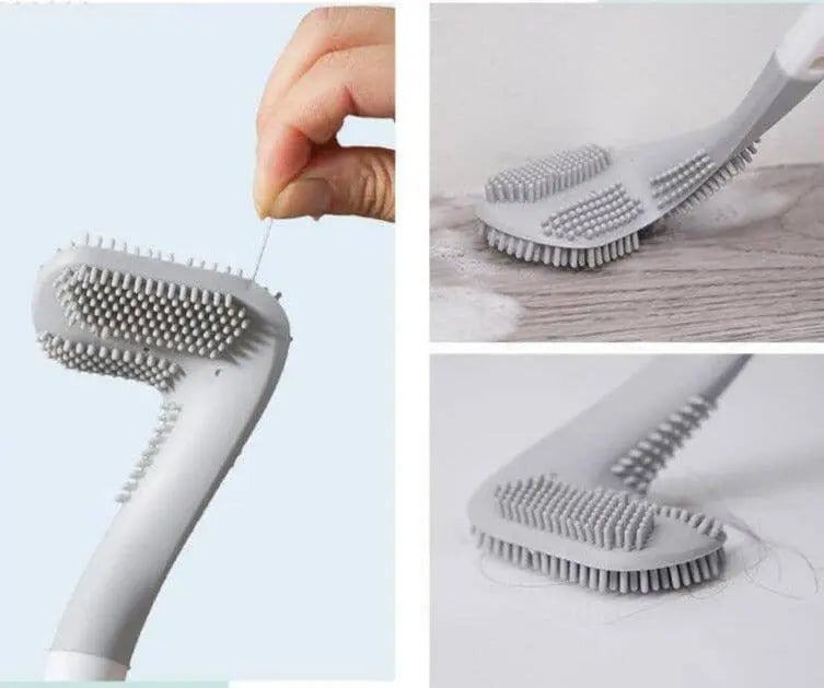 Escova Antibacteriana de Banheiro de Silicone