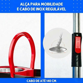 Mop Giratório Profissional 360° com Centrífuga