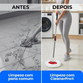 Mop Giratório Profissional 360° com Centrífuga