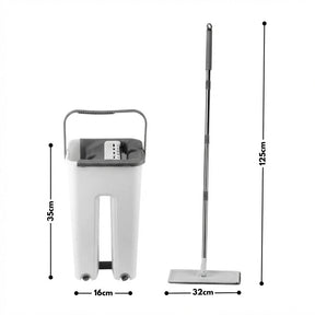 Flat Mop 360° Lava e Seca Com Balde
