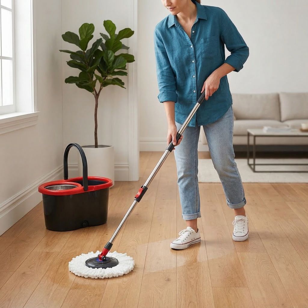 Mop Giratório Profissional 360° com Centrífuga