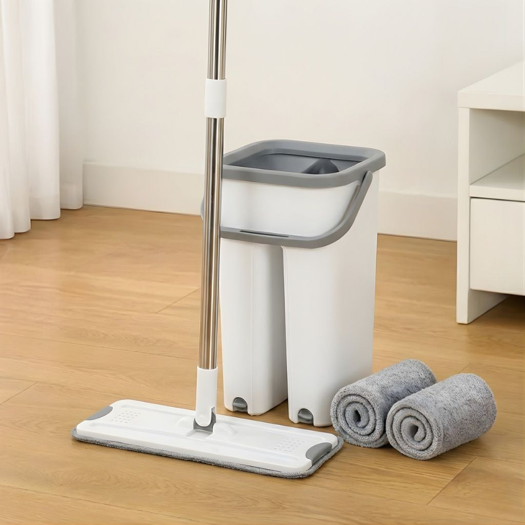Flat Mop 360° Lava e Seca Com Balde