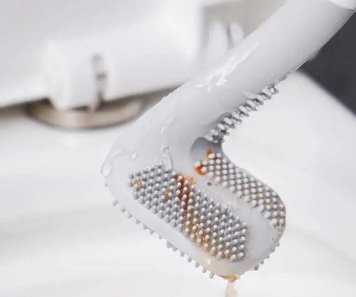 Escova Antibacteriana de Banheiro de Silicone