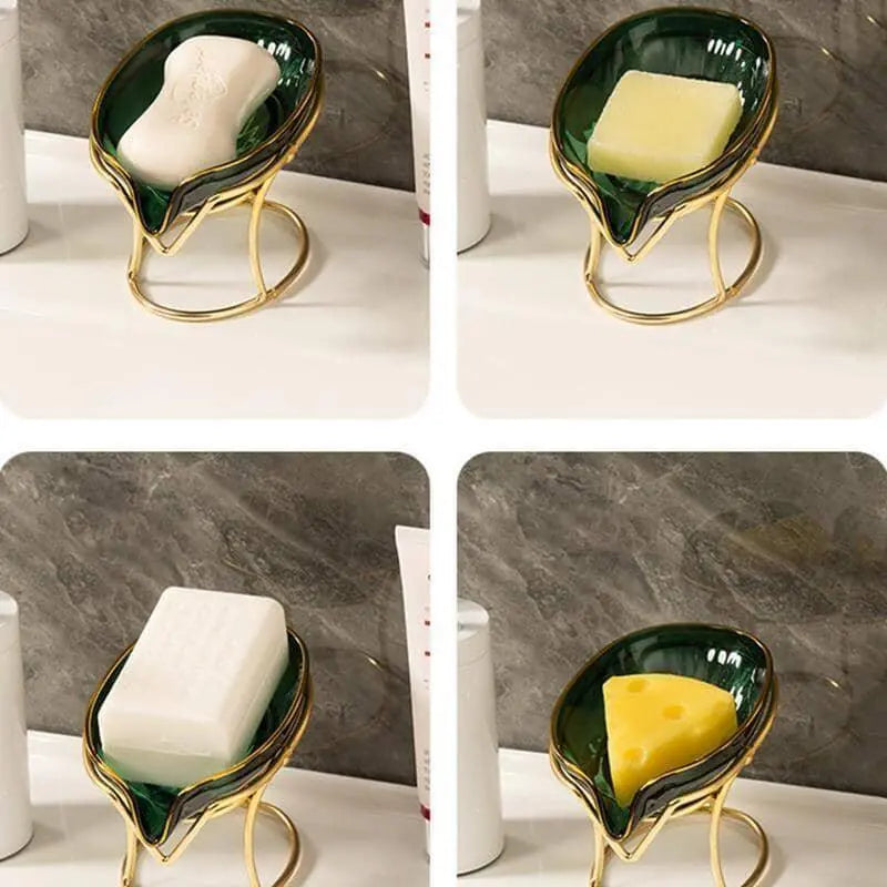 Saboneteira de Luxo de Aço Inoxidável e Acrílico